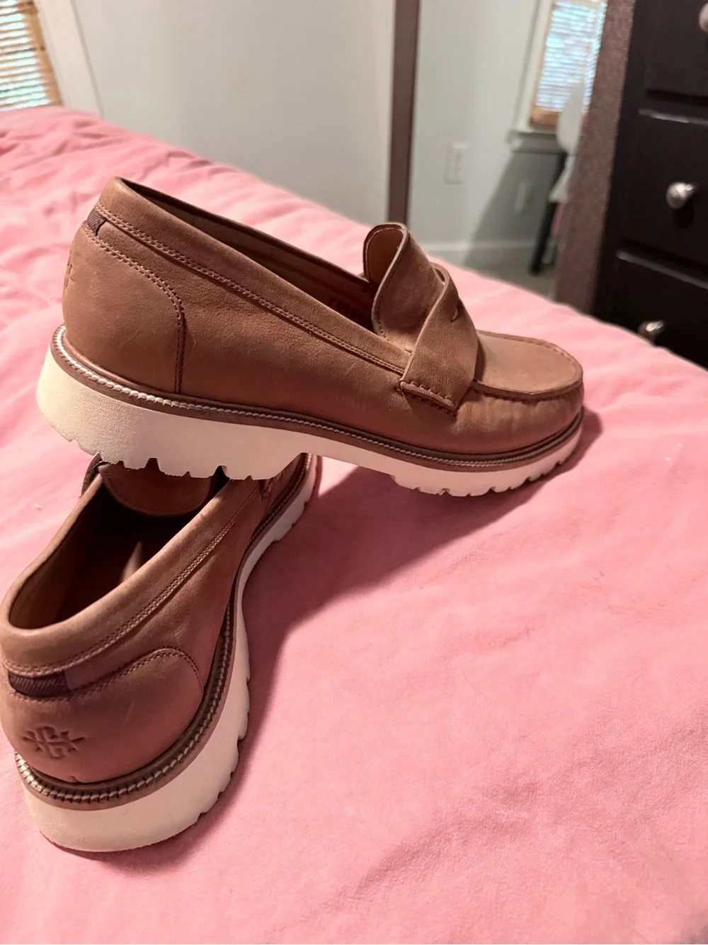 Cole Haan Brown Men's Casual Penny Loafers with White Sole